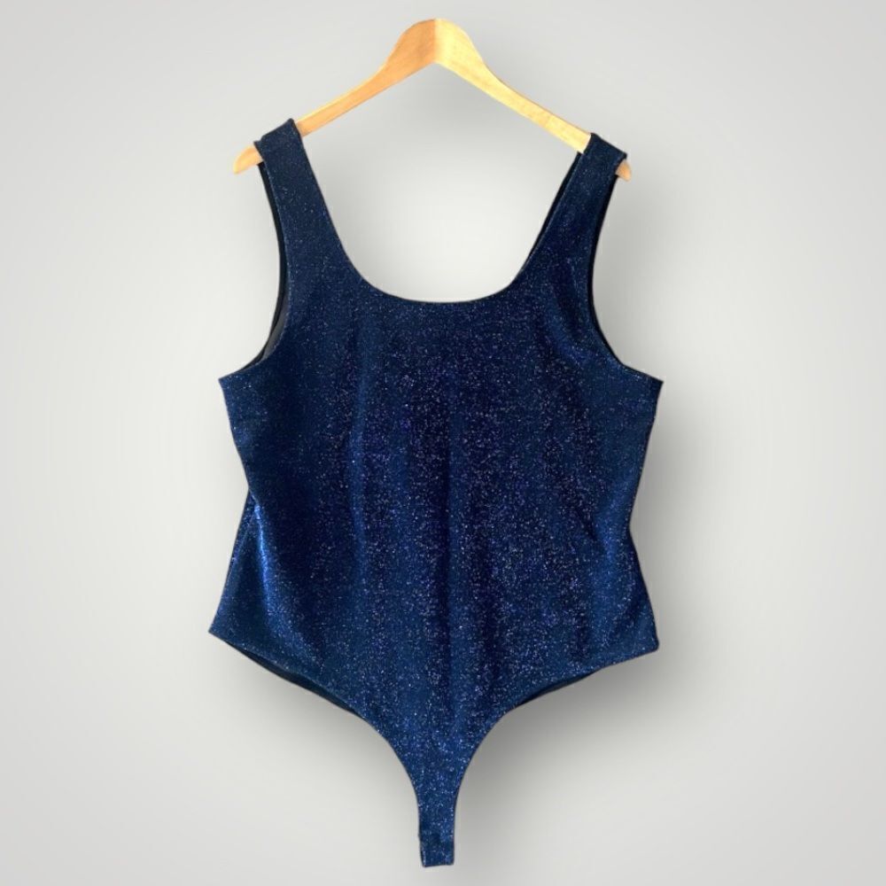 🎉5 for $45 🎉Iris Bodysuit Top Blouse Women Size 3X Blue